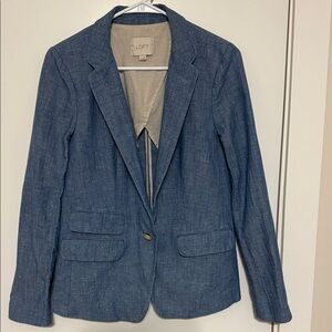 LOFT Denim Blue Women's Suit Jacket